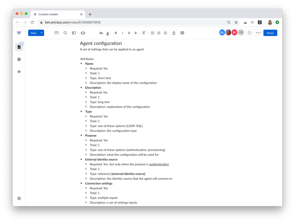 Content model for passthrough agents