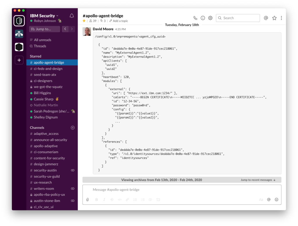 Using Slack to validate content model